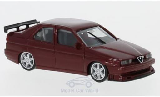 Diecast model cars Alfa Romeo 155 rennsport Racing metallic red 1/87 Herpa