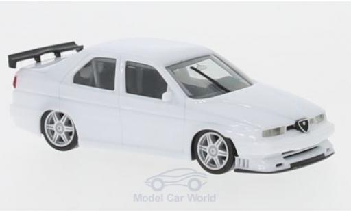 Diecast model cars Alfa Romeo 155 rennsport Racing white 1/87 Herpa