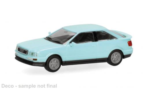 Diecast model cars Audi 90 berline blue 1/87 Herpa