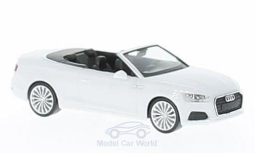 Diecast model cars Audi A5 cabriolet Convertible white 1/87 Herpa