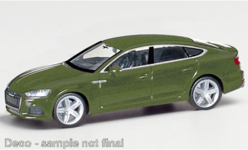 Diecast model cars Audi A5 sportback metallic oliv 1/87 Herpa