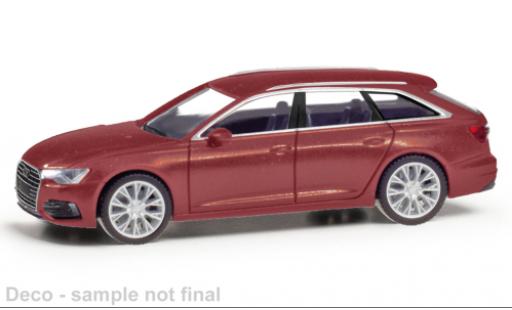 Diecast model cars Audi A6 avant red 1/87 Herpa