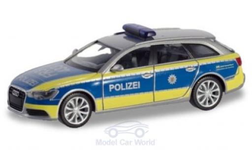 Diecast model cars Audi A6 police Avant Baden-W&Atilde;&frac14;rttemberg 1/87 Herpa