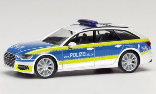 Diecast model cars Audi A6 police Avant Rheinland Pfalz 1/87 Herpa