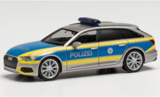 Diecast model cars Audi A6 police Avant Th&Atilde;&frac14;ringen 1/87 Herpa