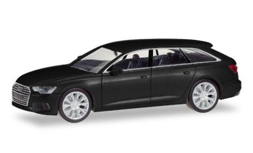 Diecast model cars Audi A6 avant black 1/87 Herpa