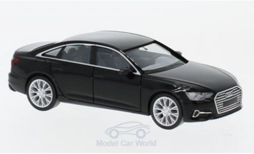 Diecast model cars Audi A6 berline Limousine black 1/87 Herpa