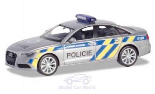 Diecast model cars Audi A6 police Prag 1/87 Herpa