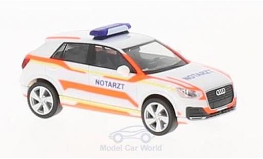 Diecast model cars Audi Q2 secours Notarzt 1/87 Herpa