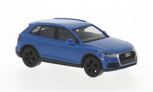 Diecast model cars Audi Q5 suv blue 1/87 Herpa
