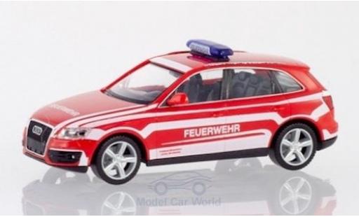 Diecast model cars Audi Q5 pompiers Fire brigade Lindau Kommandowagen 1/87 Herpa