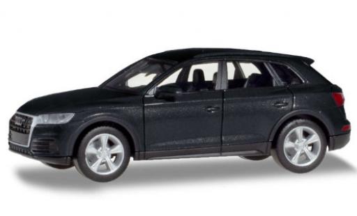Diecast model cars Audi Q5 suv metallic grey 1/87 Herpa