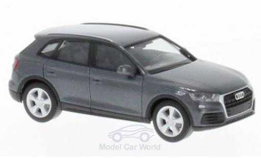 Diecast model cars Audi Q5 suv metallic grey 1/87 Herpa