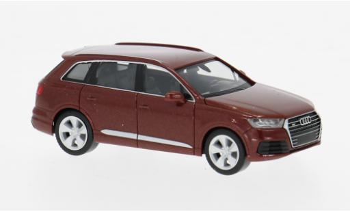 Diecast model cars Audi Q7 suv red 1/87 Herpa