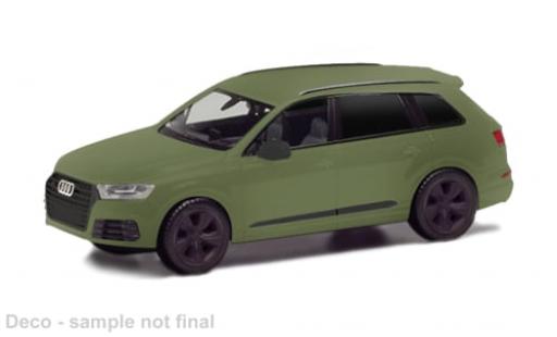 Diecast model cars Audi Q7 suv oliv 1/87 Herpa