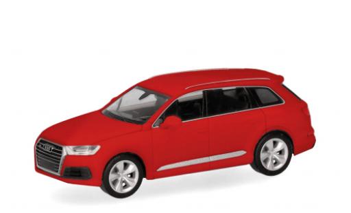 Diecast model cars Audi Q7 suv red 1/87 Herpa