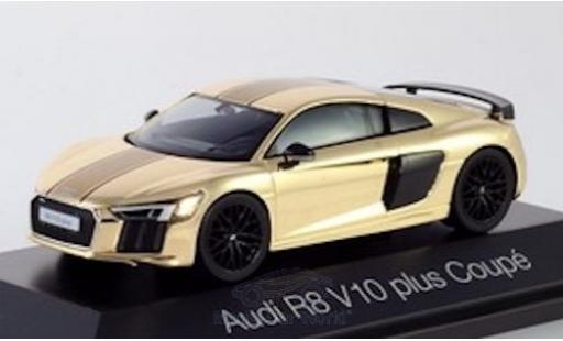 Diecast model cars Audi R8 v10 plus gold 1/43 Herpa