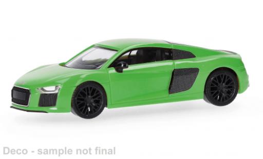 Diecast model cars Audi R8 v10 plus green 1/87 Herpa
