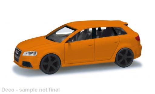 Diecast model cars Audi RS3 sportback orange 2011 1/87 Herpa