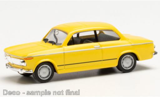 Diecast model cars Bmw 1602 berline yellow 1/87 Herpa