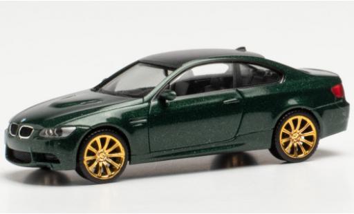 Diecast model cars Bmw M3 Coupe (E92) metallic green/carbon 1/87 Herpa