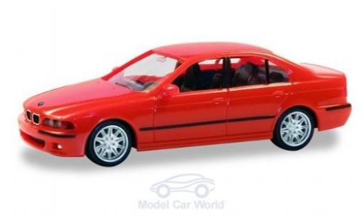 Diecast model cars Bmw M5 berline (E34) red 1/87 Herpa