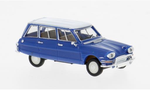 Diecast model cars Citroen Ami 6 Break Estate blue/white 1/87 Herpa