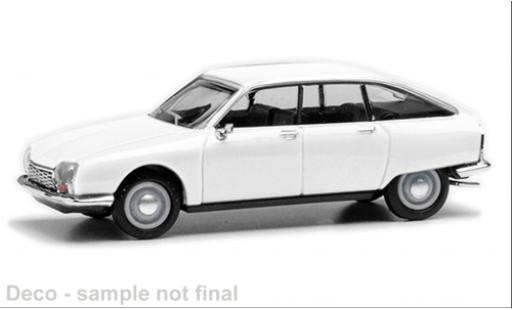 Diecast model cars Citroen GS Berline white 1/87 Herpa
