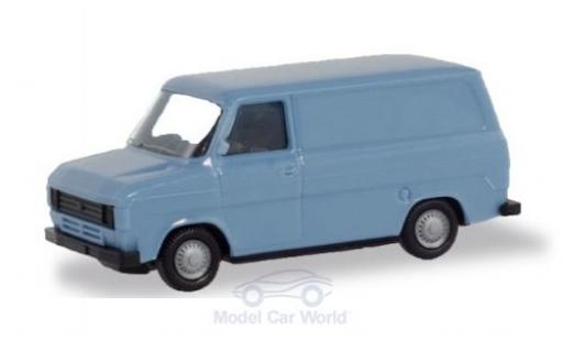Diecast model cars Ford Transit Kastenwagen van blue 1/87 Herpa