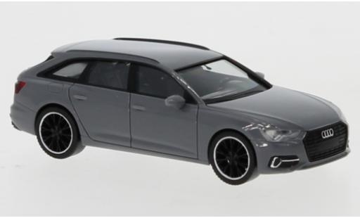 Diecast model cars Audi A6 avant (C8) grey 1/87 Herpa