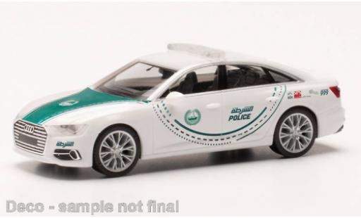 Diecast model cars Audi A6 police Dubai 1/87 Herpa