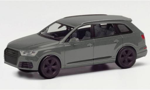 Diecast model cars Audi Q7 suv grey 1/87 Herpa