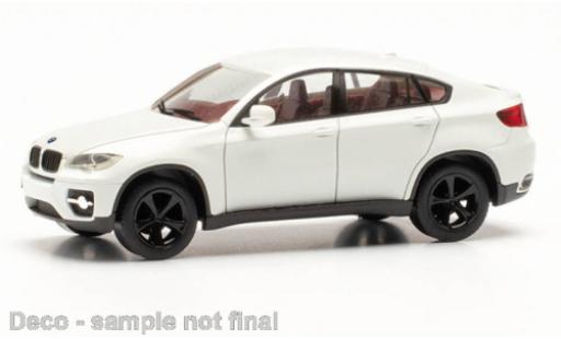 Diecast model cars Bmw X6 suv white 1/87 Herpa