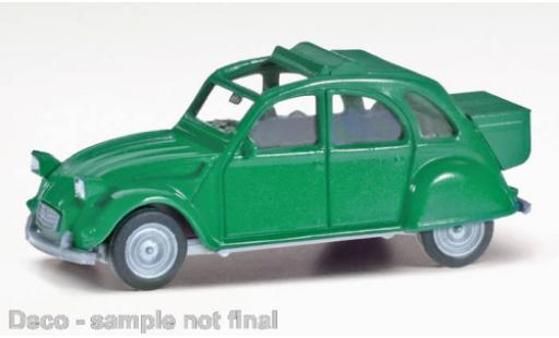 Diecast model cars Citroen 2 CV Berline vert 1/87 Herpa