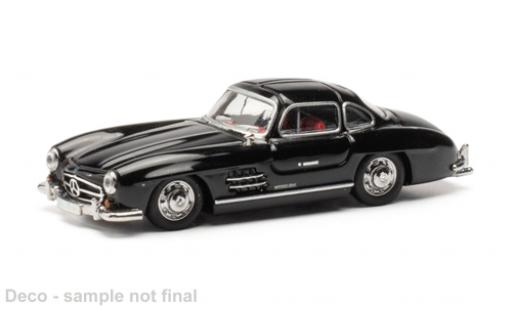 Diecast model cars Mercedes 300 Base SL (W198) black 1/87 Herpa