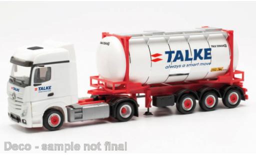 Diecast model cars Mercedes Actros Bigspace Talke 2018 1/87 Herpa