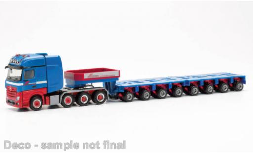 Diecast model cars Mercedes Actros Gigaspace Riwatrans 2018 1/87 Herpa