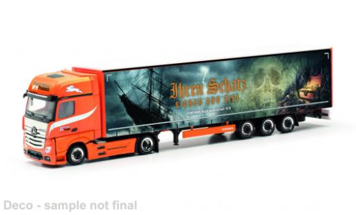 Diecast model cars Mercedes Actros Gigaspace L Ferntrans Haas 1/87 Herpa