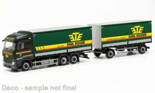 Diecast model cars Mercedes Actros Streamspace 2.5 Emil Egger (CH) 1/87 Herpa