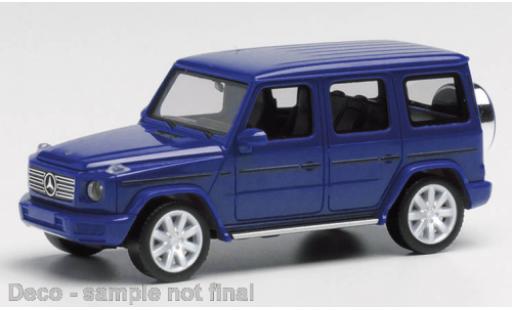 Diecast model cars Mercedes Classe G Base G-classe blue 1/87 Herpa