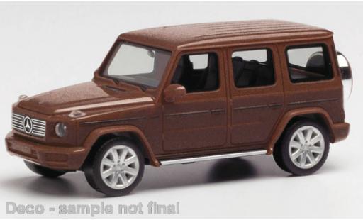 Diecast model cars Mercedes Classe G Base G-classe metallise brun 1/87 Herpa