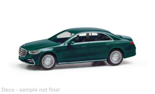 Diecast model cars Mercedes S Base S-classe metallise green 1/87 Herpa