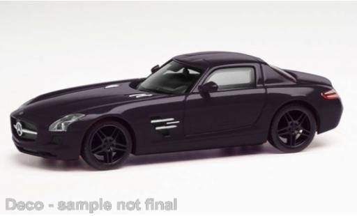 Diecast model cars Mercedes SLS Coupe AMG black 1/87 Herpa
