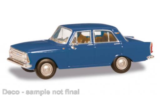 Diecast model cars Moskwitsch 408 Base blue 1/87 Herpa