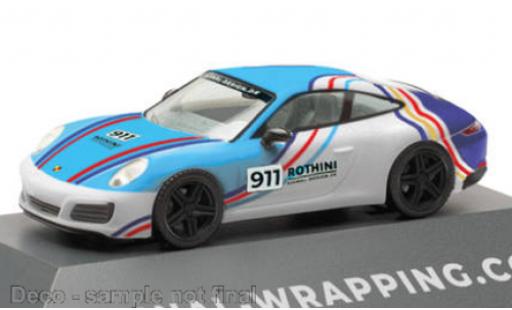 Diecast model cars Porsche 911 Carrera Signal Wrapping Edition 2023 / Rothini 1/87 Herpa