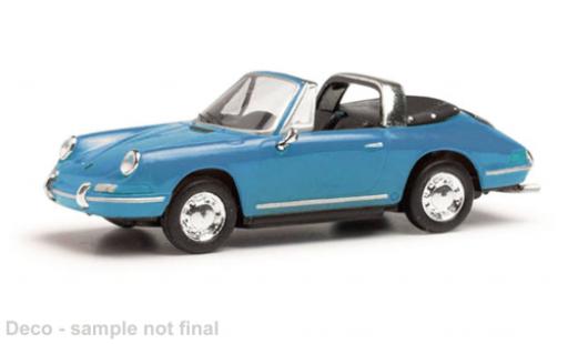 Diecast model cars Porsche 911 Targa blue 1/87 Herpa