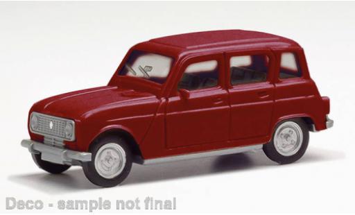 Diecast model cars Renault 4 Base red 1/87 Herpa