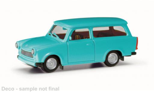 Diecast model cars Trabant 601 Universal turquoise 1/87 Herpa