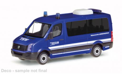 Diecast model cars Volkswagen Crafter Bus FD THW Freising 1/87 Herpa