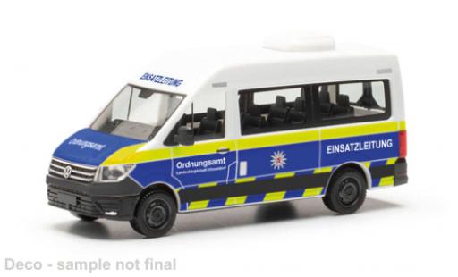 Diecast model cars Volkswagen Crafter Bus HD police municipale D&Atilde;&frac14;sseldorf ELW 1/87 Herpa